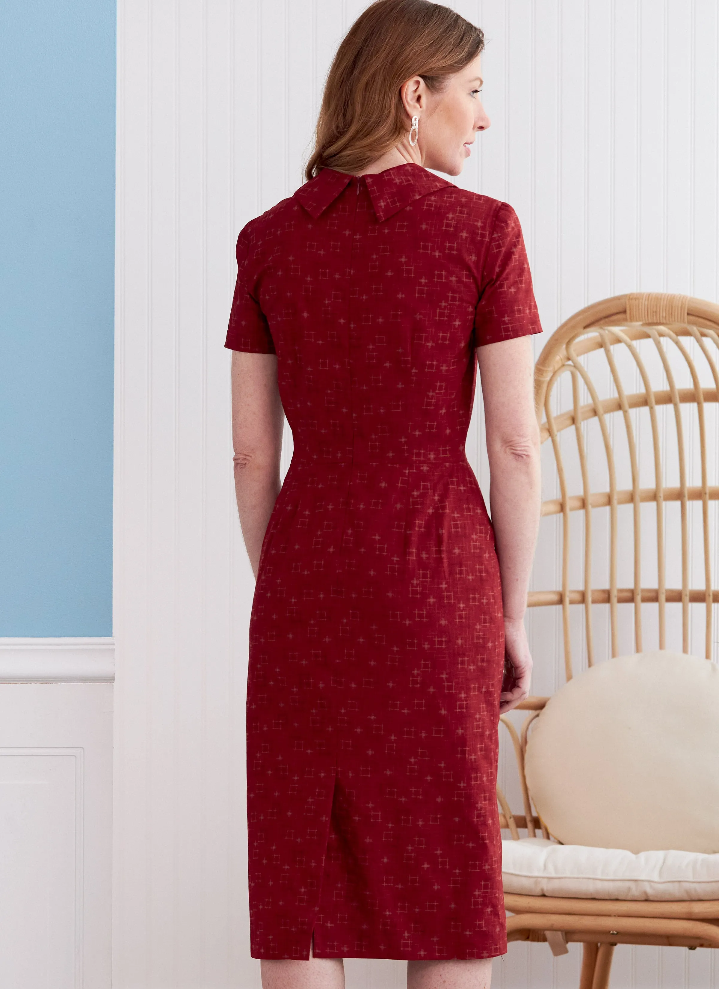 Butterick Pattern B6849 Misses' Fit Pattern Dresses & Optional Collar