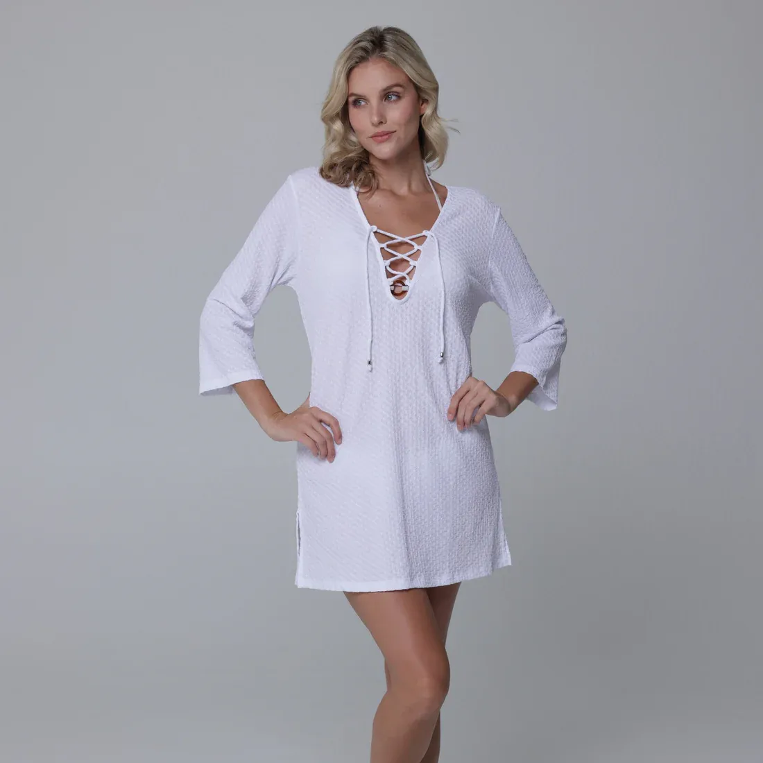 J.Valdi: Maldives Lace Neck Tunic
