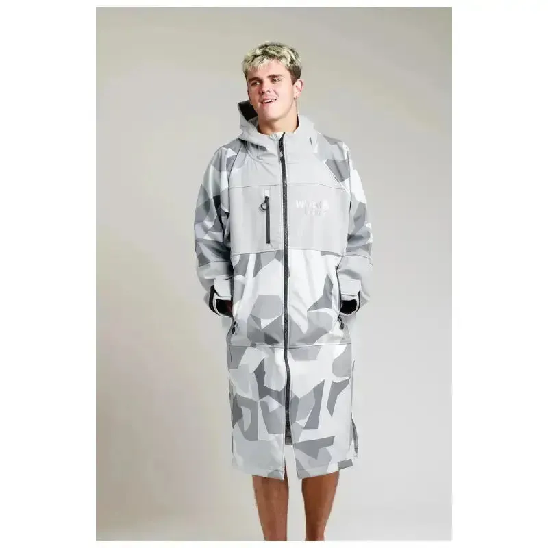 Unisex Post Swimming Robes | Soft Shell Arctic Camo Robe