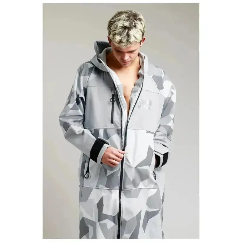 Unisex Post Swimming Robes | Soft Shell Arctic Camo Robe