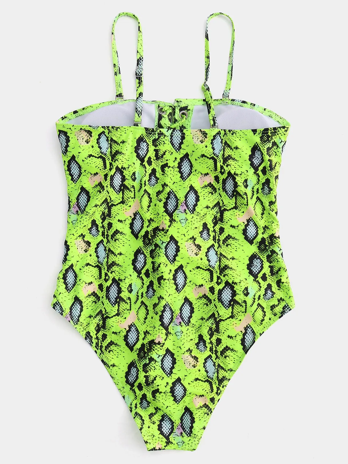 Wholesale Sleeveless Backless Spaghetti Strap Self-Tie Criss-Cross One-Pieces Swimwears
